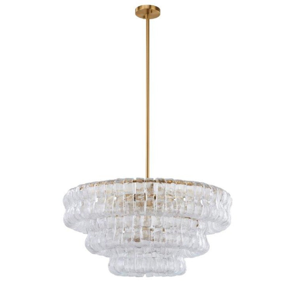 Avista Lisbon Chandelier 28" Gold