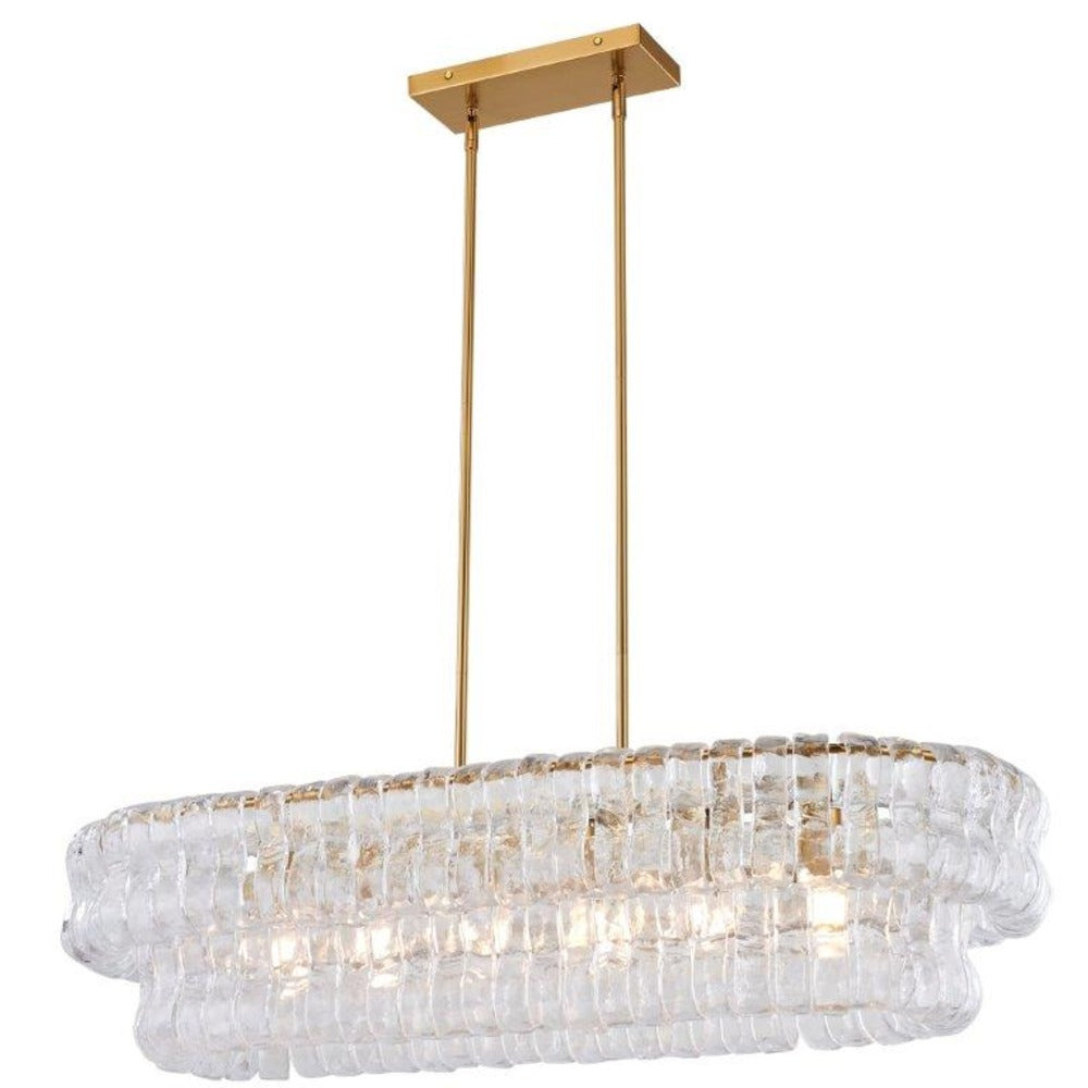 Avista Lisbon Linear Chandelier Gold