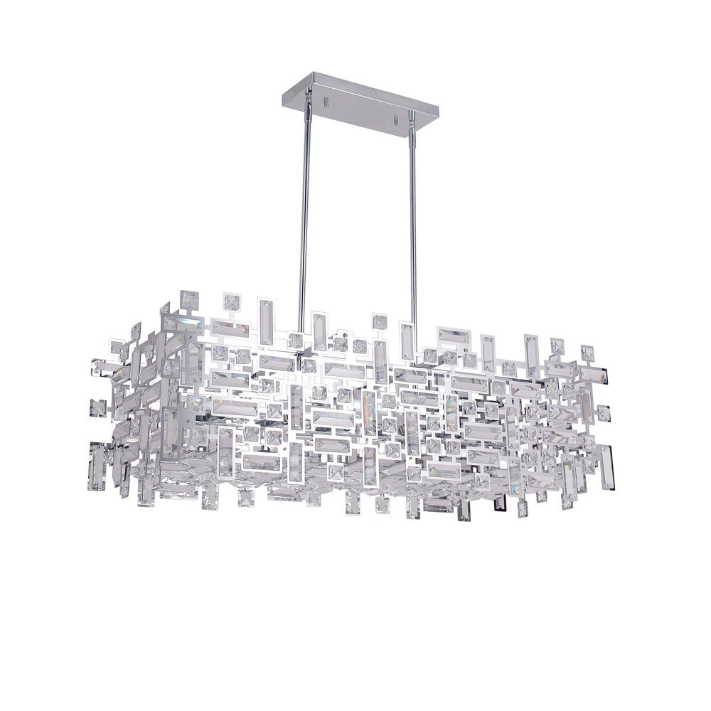 Avista Kingsley Linear Chandelier Chrome