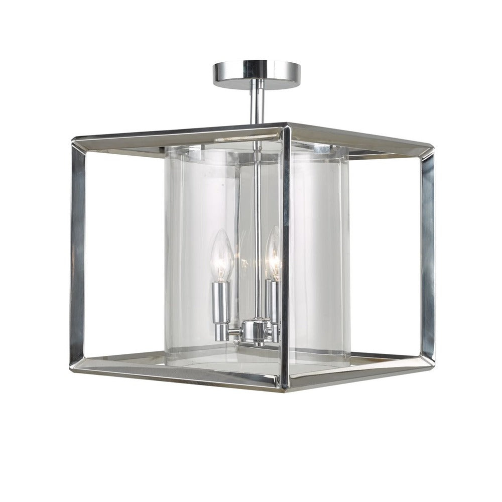 Avista Metro 21&#34; Semi Flush Mount Chrome