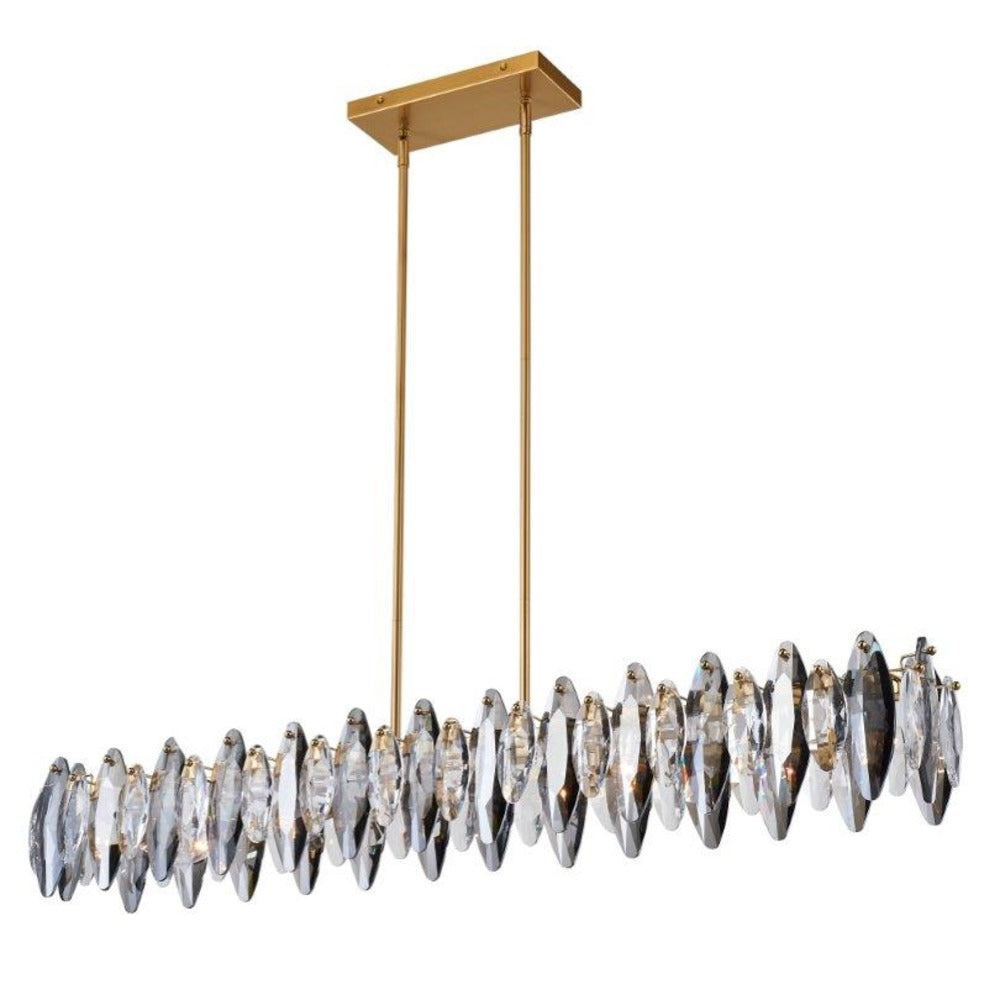 Avista Glimmer Linear Chandelier 8-Light Gold