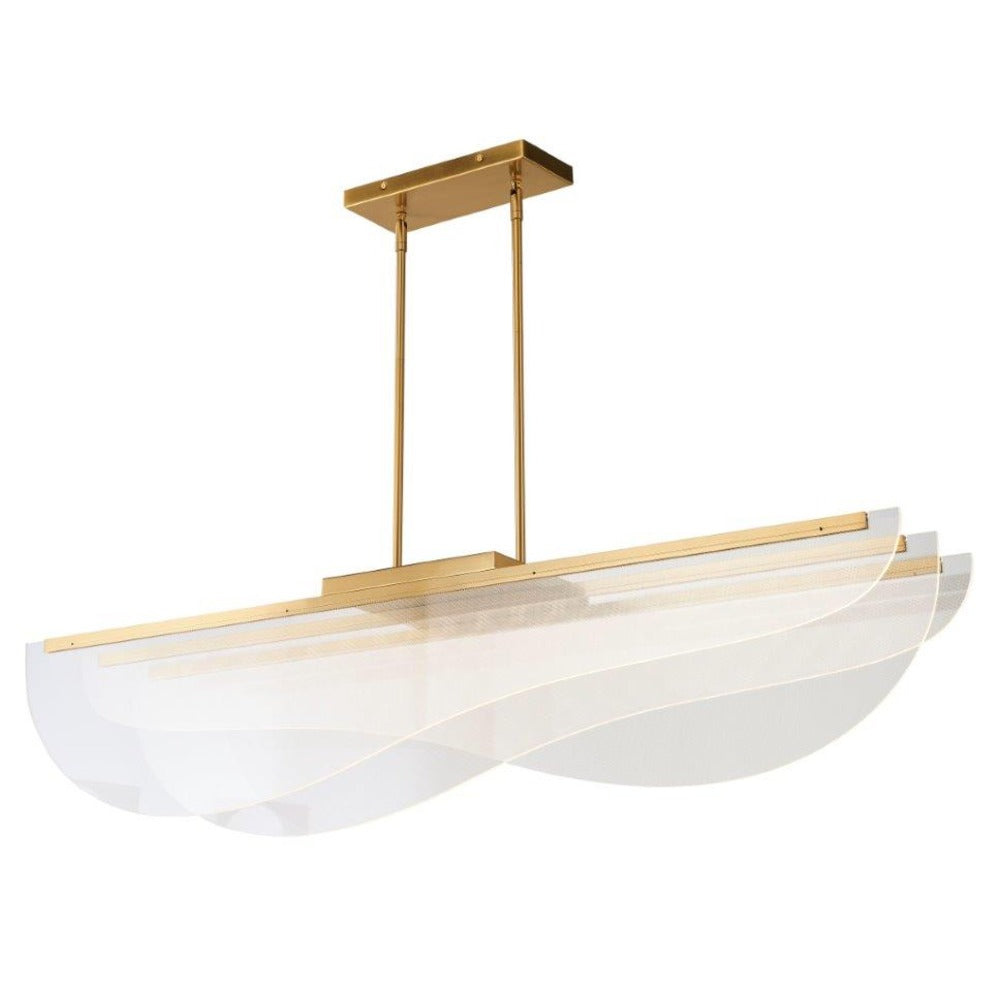 Avista Lex Linear Chandelier 48&#34; Gold