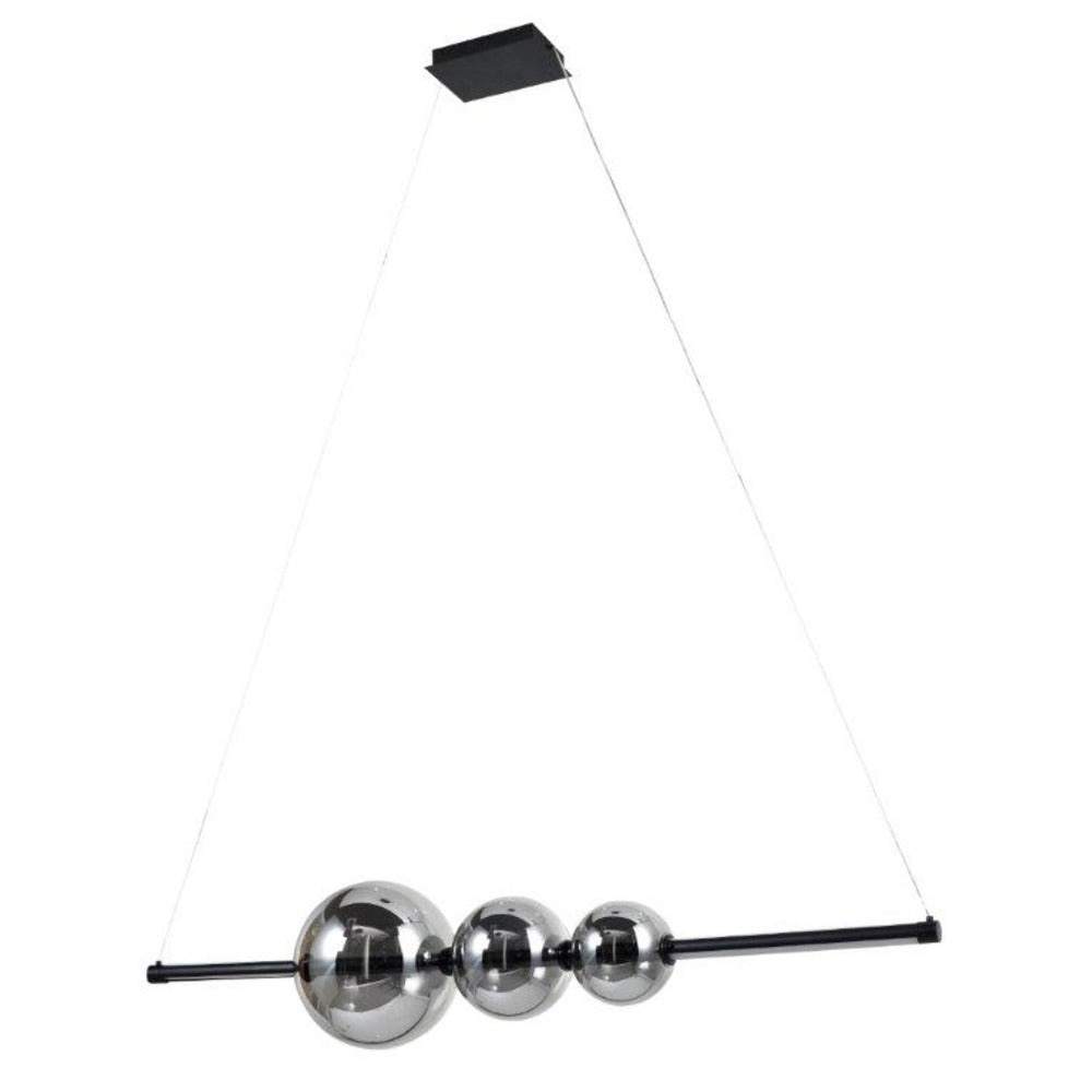 Avista Globe Chandelier Smoked Glass -Black