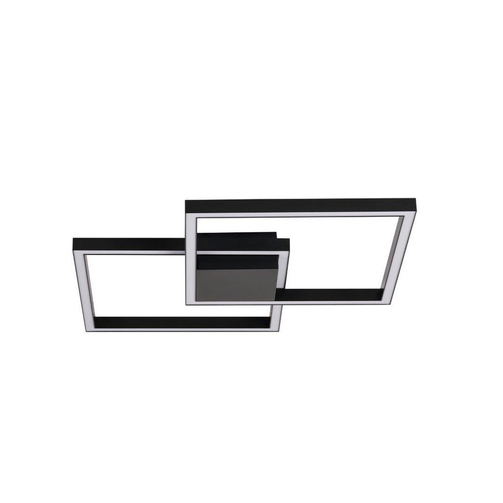 Avista Square Flush Mount Black -LED