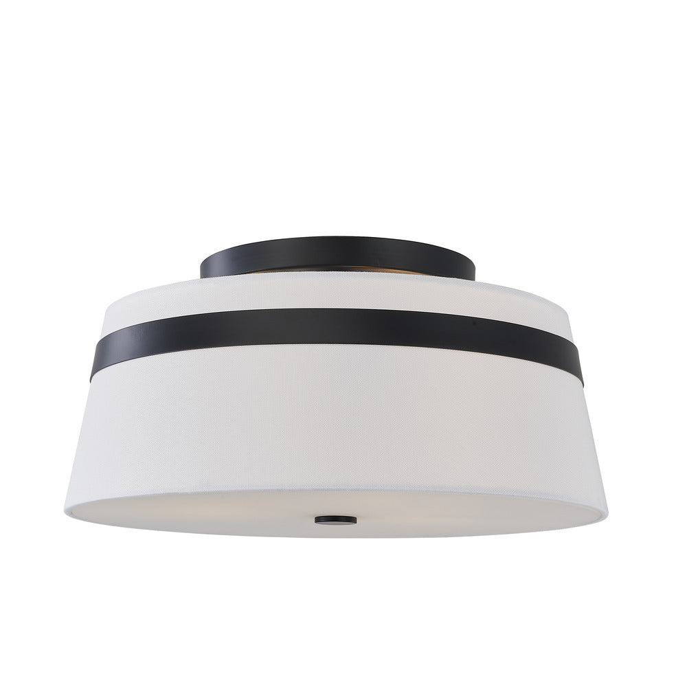 Avista Lazo Semi-Flush 15" Black