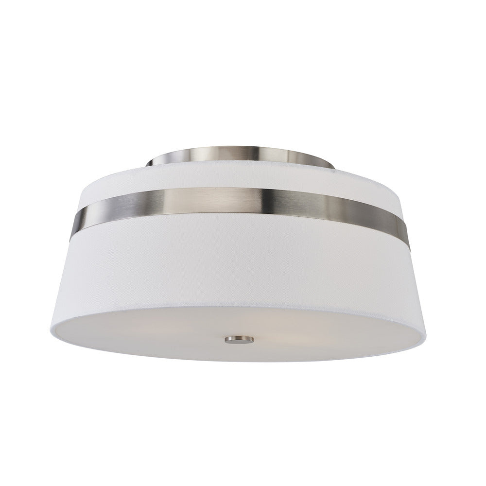 Avista Lazo Semi-Flush 15&#34; Brushed Nickl