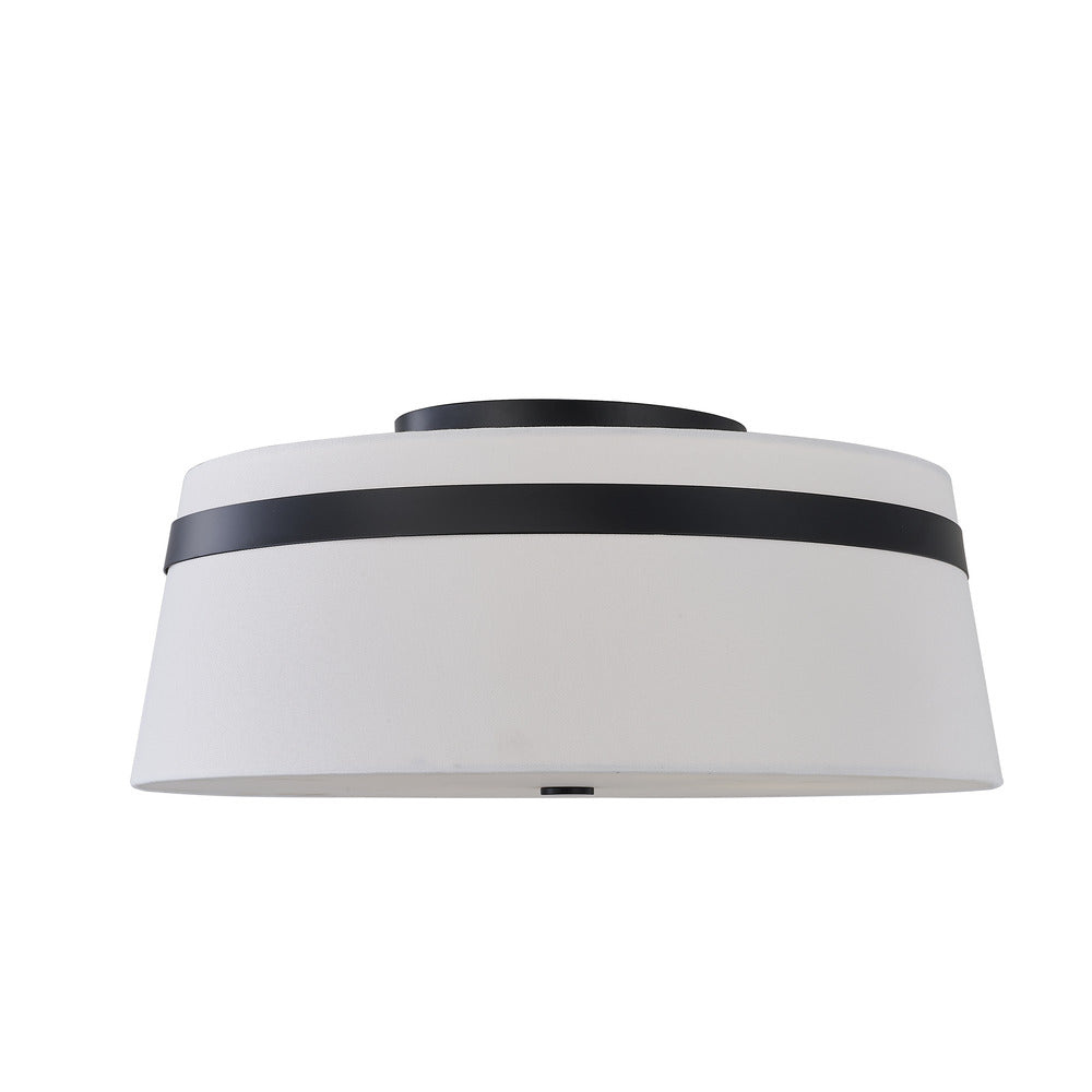 Avista Lazo Semi-Flush 19" Black