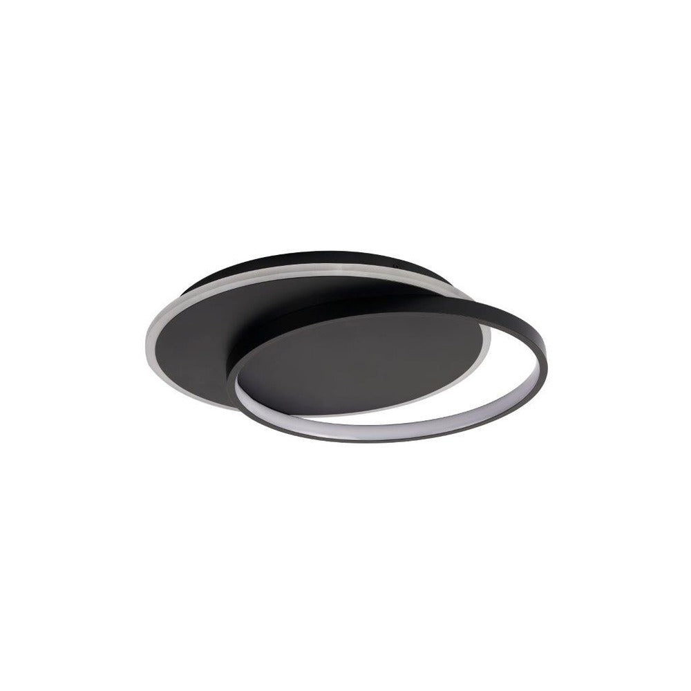 Avista Ring Flush Mount Black -LED