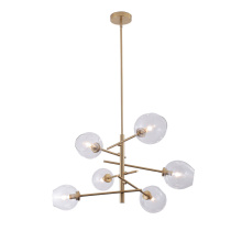 Avista Lighting Inc A1106GD - Avista Hillcrest Chandelier 6-Light Gold