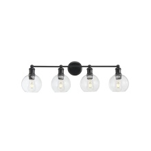 Avista Lighting Inc A3214BK - Avista Ash Vanity Wall Light 4-Light Black