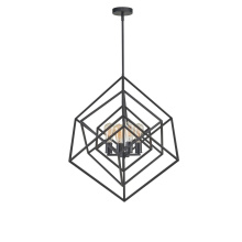 Avista Lighting Inc A5924BK - Avista Geometric 24" Chandelier Black