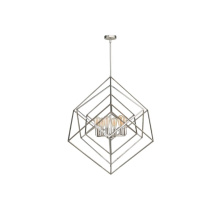 Avista Lighting Inc A5930BN - Avista Geometric 30" Chandelier Brushed Nickel