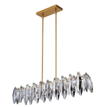 Avista Lighting Inc A8036GD - Avista Glimmer Linear Chandelier 6-Light Gold