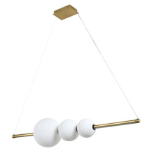 Avista Lighting Inc A8248OPGD - Avista Globe Chandelier Opal Glass -Gold