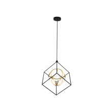 Avista Lighting Inc A9224BKGD - Avista Uptown 31" Chandelier Black & Gold- LED