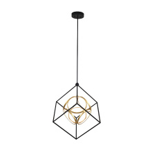 Avista Lighting Inc A9230BKGD - Avista Uptown 38" Chandelier Black & Gold-LED