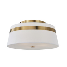 Avista Lighting Inc F2915GD - Avista Lazo Semi-Flush 15" Gold