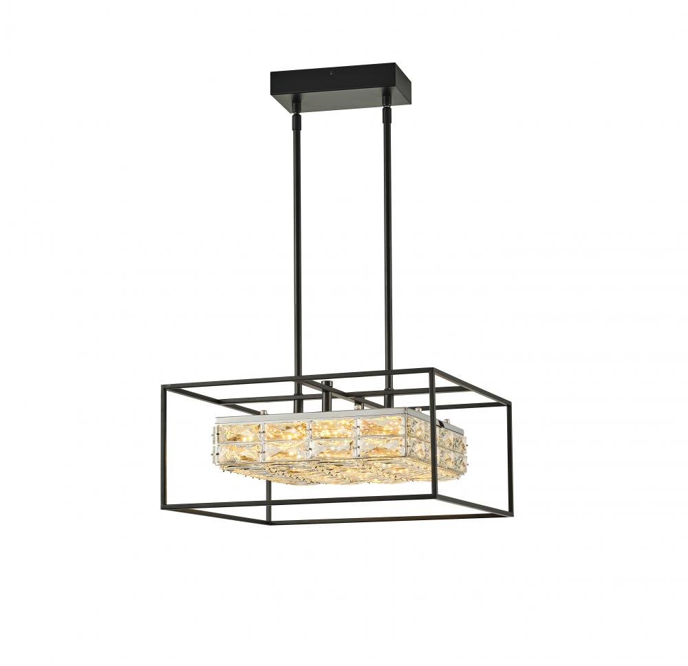 18&#34; 30W, 2900LM, 3CCT LED, 3000K, 4000K, 5000K, Pendant, size; 18&#34;*18&#34; *9.5&#34; comes w
