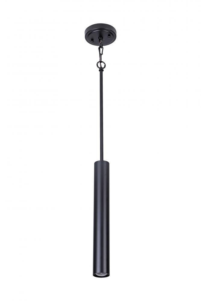 16" long Cylindrical Pendant in Black finish with GU10 socket . Max rating 1x15W