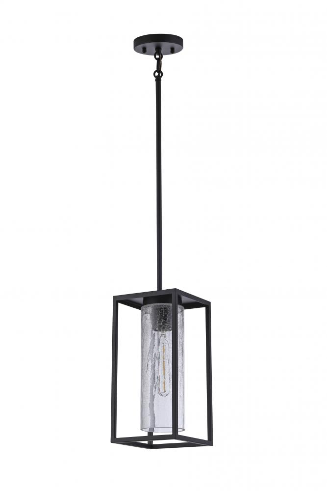 5.5", 1x60W, E26 Pendant in black finish