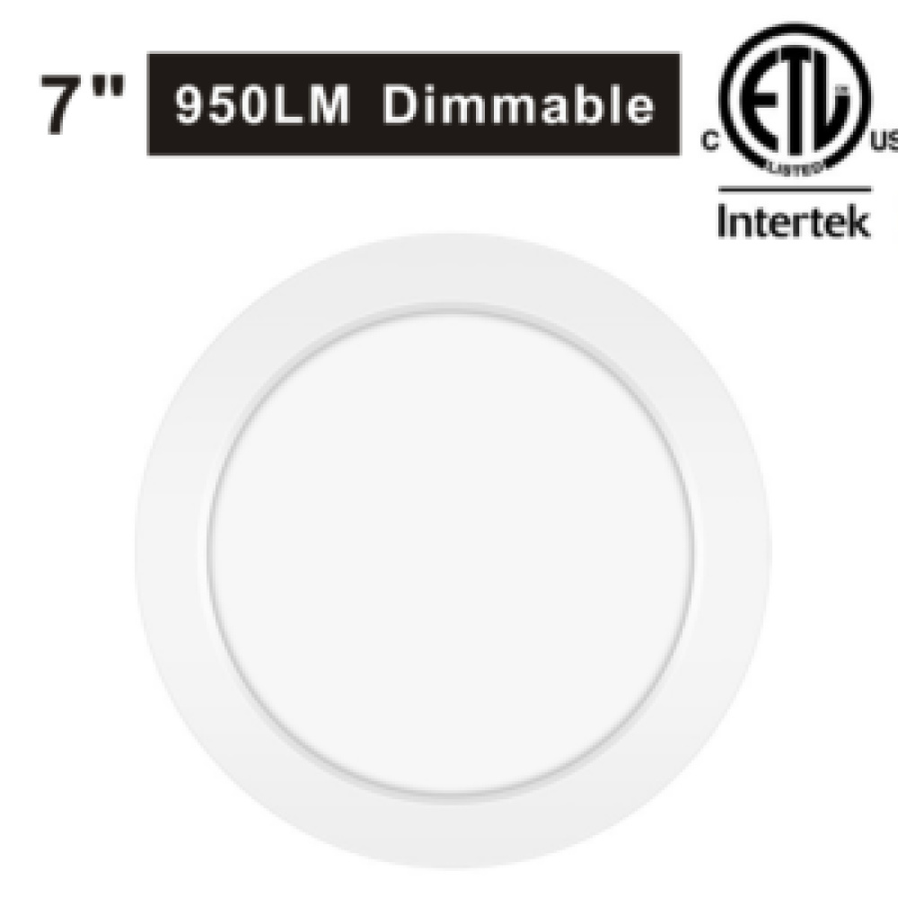 Hillsview Slim LED Flush Mount White Finish