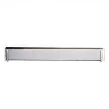 Lit Up Lighting LIT4828CH-OP - 44" 8X40WG9 Vanity light in Black finish with white opal glass : Dimensions L43.3W3"H5.8"
