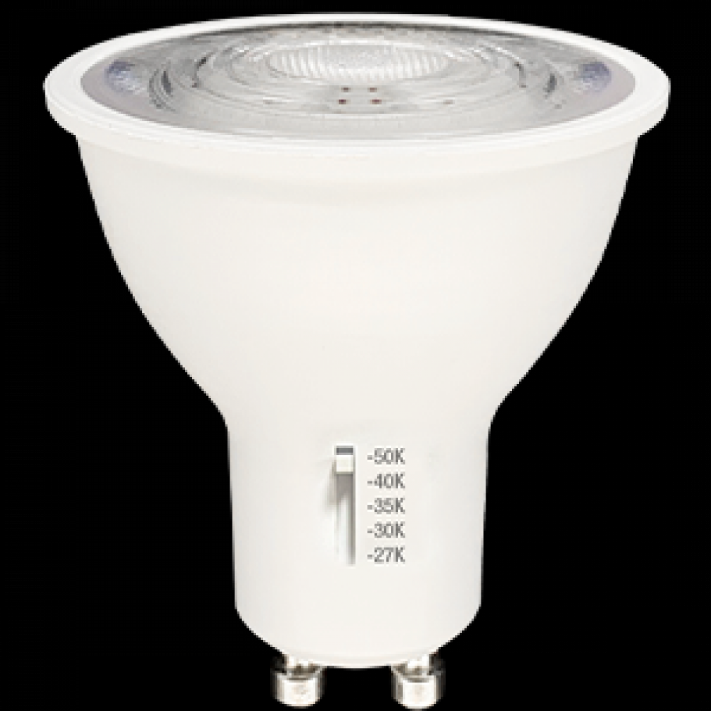 LED LAMP MR16 GU10 BASE 6.5W 500LM 120V 27K/30K/35K/40K/50K DIMMABLE 25Â° STANDARD