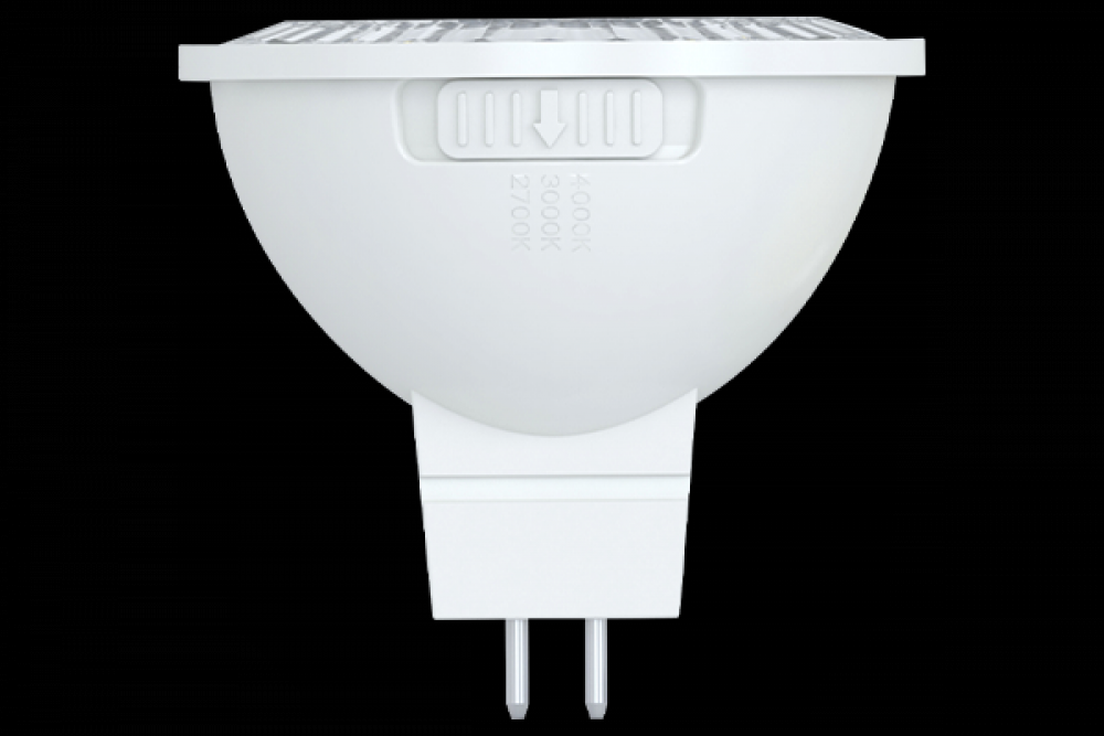 LED LAMP MR16 GU5.3 BASE 6W 500LM 12V 27/30/40K DIMMABLE 40° STD