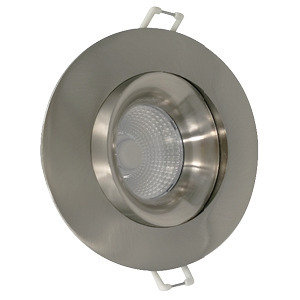 GIMBAL MODULE 12W 120V 3000K 3.5IN 40Â° BRUSHED NICKEL ROUND 920lm