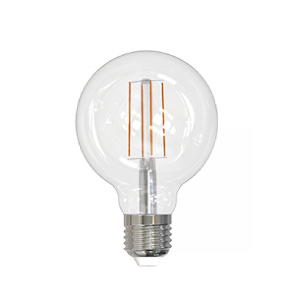 LED Filament Lamp G25 S3 E26 Base 7W 320Â° 120V 30K Clear Vertical Dim 800LM Standard