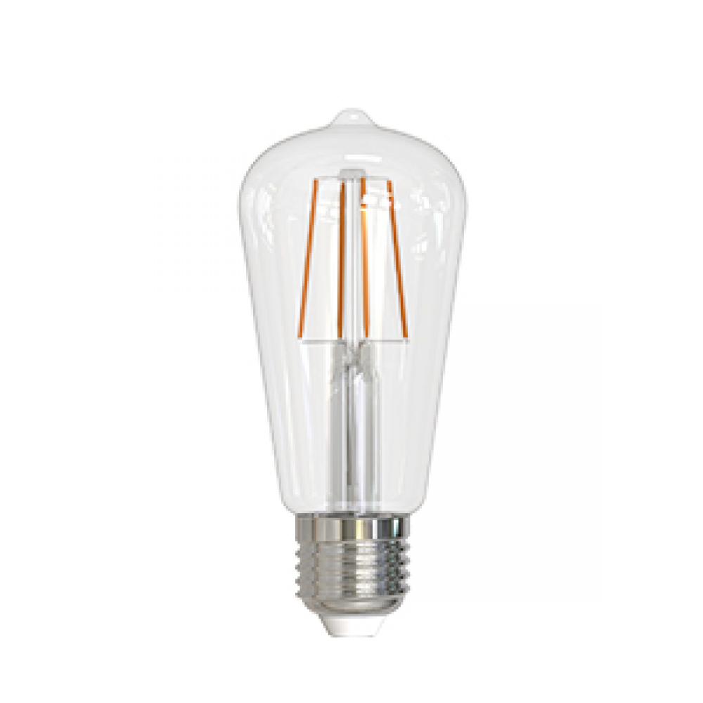 LED Filament Lamp ST17 E26 Base 5W 320Â° 120V 30K Clear Oblique Dim 500L M Standard
