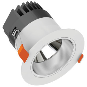 VELOCE 4IN 13W 120-277V 3500K 45Â° SILVER BAFFLE CLEAR ROUND 1160lm