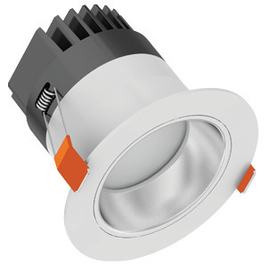 VELOCE 4IN 13W 120-277V 4000K 70Â° SILVER BAFFLE FROSTED ROUND 960lm