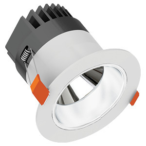 VELOCE 4IN 13W 120-277V 3500K 45Â° WHITE BAFFLE CLEAR ROUND 1160lm