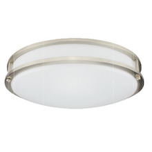 Stanpro (Standard Products Inc.) 68064 - 14 IN LED CEILING LUMINAIRE DOUBLE RING 26 W 120 V 4000K BRUSHED NICKE L 1 820 LM ROUND