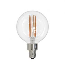 Stanpro (Standard Products Inc.) 68942 - LED Filament Lamp G16.5 S4 E12 Base 5W 320Â° 120V 27K Clear Vertical Dim 500LM Standard