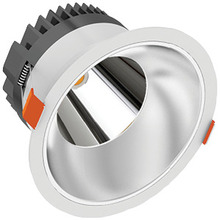 Stanpro (Standard Products Inc.) 64787 - VELOCE 8IN 26W 120-277V 4000K 45Â° SILVER BAFFLE CLEAR ROUND 2800lm