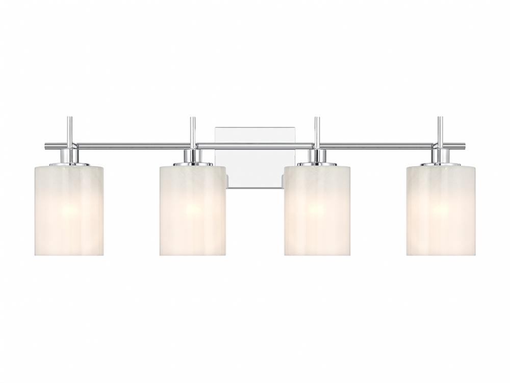 4-Light Bathroom Vanity Light in Chrome