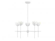 Savoy House Meridian CA M100131BQW - 5-Light Chandelier in Bisque White