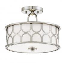 Savoy House Meridian CA M60015PN - 2-Light Ceiling Light in Polished Nickel