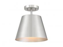 Savoy House Meridian CA M60076BN - 1-Light Ceiling Light in Brushed Nickel