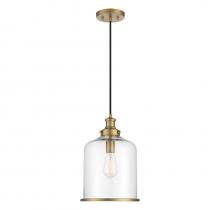 Savoy House Meridian CA M70120NB - 1-Light Pendant in Natural Brass