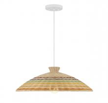 Savoy House Meridian CA M7032NRC - 1-Light Pendant in Matte White