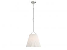 Savoy House Meridian CA M7045BN - 1-Light Pendant in Brushed Nickel
