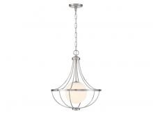 Savoy House Meridian CA M7047BN - 1-Light Pendant in Brushed Nickel