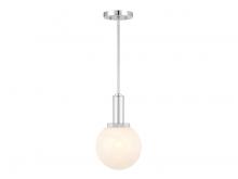 Savoy House Meridian CA M7050CH - 1-Light Pendant in Chrome
