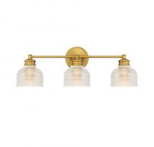 Savoy House Meridian CA M80035NB - 3-Light Bathroom Vanity Light in Natural Brass