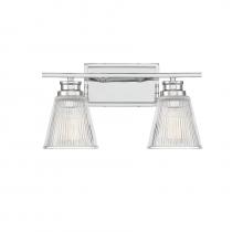 Savoy House Meridian CA M80040CH - 2-Light Bathroom Vanity Light in Chrome