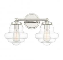 Savoy House Meridian CA M80072PN - 2-Light Bathroom Vanity Light in Polished Nickel