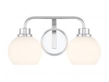 Savoy House Meridian CA M80080CH - 2-Light Bathroom Vanity Light in Chrome